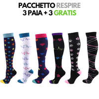 FitCompress Donna - Calze a compressione graduata