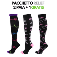 FitCompress Donna - Calze a compressione graduata