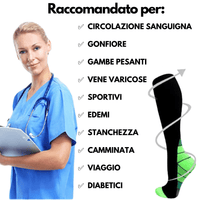 FitCompress Taglie forti - Calze a compressione graduata