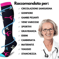 FitCompress Donna - Calze a compressione graduata